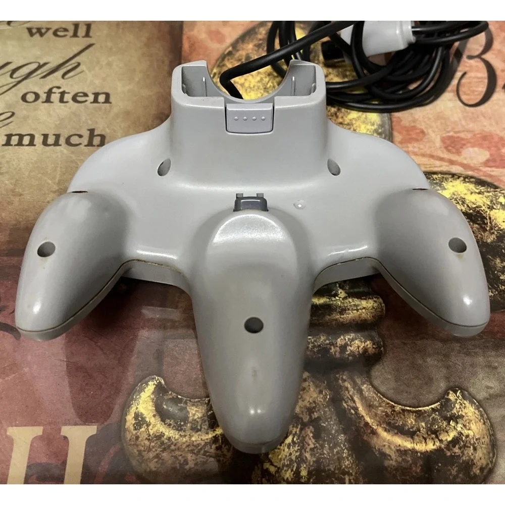 Nintendo 64 N64 Solid Grey OEM Controller Authentic Tested Working